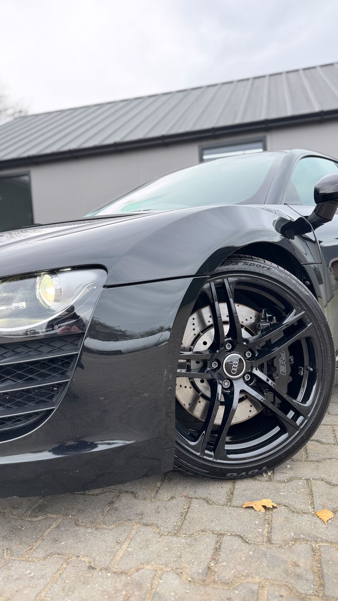 Audi R8 Spyder voorwiel detail